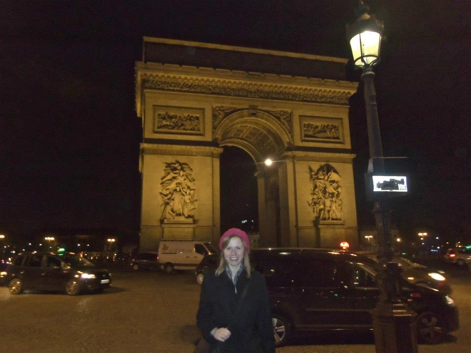 arc de triopmhe with Erika